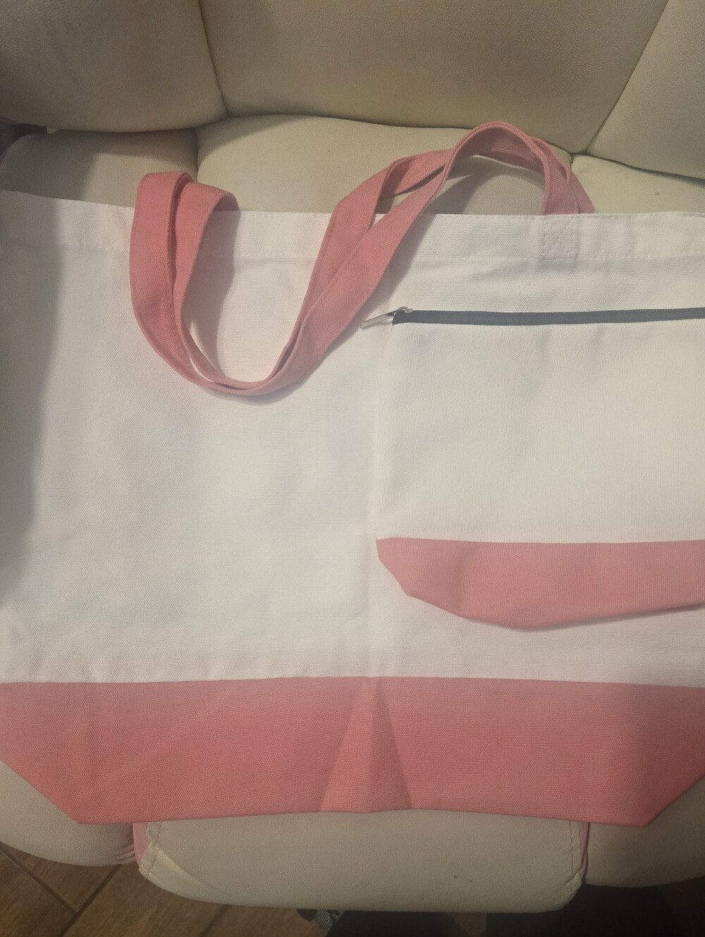 Large Tote Bag With Matching Pouch
